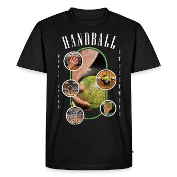 Handball Handball Player Handball Sport Fan - Men's Premium Organic T-Shirt - black - Front - Nico (187cm)