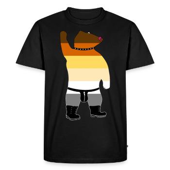 Gay Bear - Men's Premium Organic T-Shirt - black - Front - Nico (187cm)