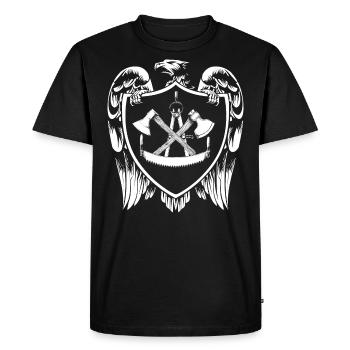 Armoiries de Zimmermann - T-shirt Premium bio Homme - noir - Devant - Nico (187cm)