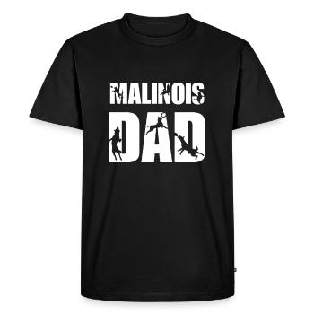 Father of Malinois - Men's Premium Organic T-Shirt - black - Front - Nico (187cm)