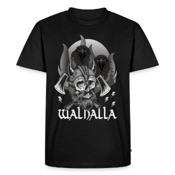 WALHALLA - SIE WEISEN DEN WEG - Männer Premium Bio T-Shirt - Schwarz - Vorne - Nico (187cm)