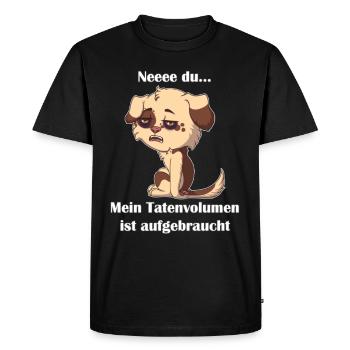 Non, vous... Mon volume d’actes a été épuisé - T-shirt Premium bio Homme - noir - Devant - Nico (187cm)