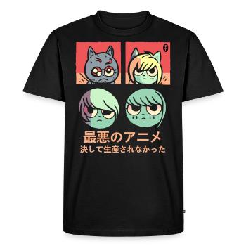 The Worst Anime That Was Never Produced - Men's Premium Organic T-Shirt - black - Front - Nico (187cm)