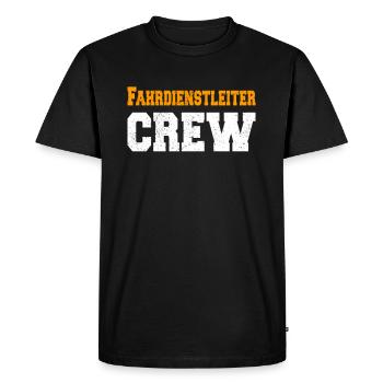 Ventilateur de train de l’équipe de répartition - T-shirt Premium bio Homme - noir - Devant - Nico (187cm)
