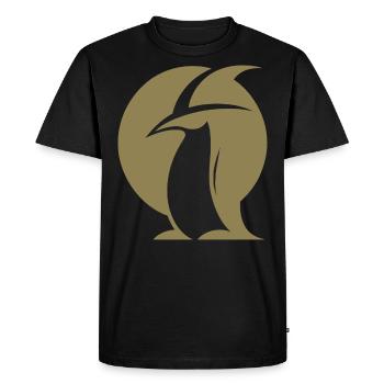Pingouin Chapeau de Sorcière Silhouette Créatures Magiques - T-shirt Premium bio Homme - noir - Devant - Nico (187cm)