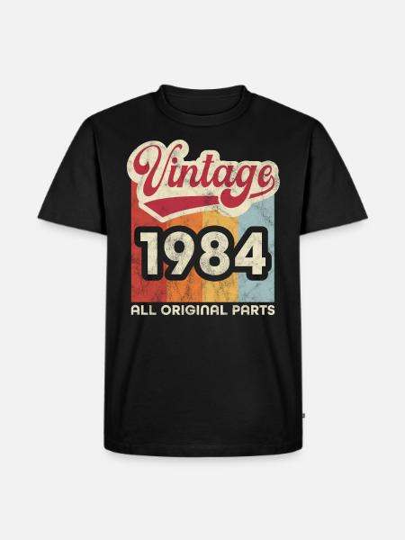 Millésime 1984 - T-shirt Premium bio Homme - noir