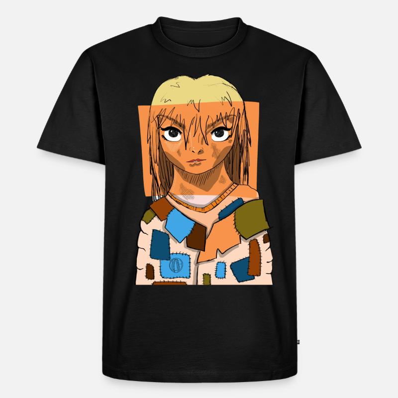 Collage d’yeux d’anime #4 - T-shirt Premium bio Homme - noir