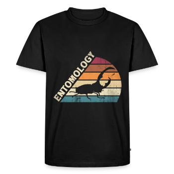 Entomologie Entomologiste Insectes - T-shirt Premium bio Homme - noir - Devant - Nico (187cm)