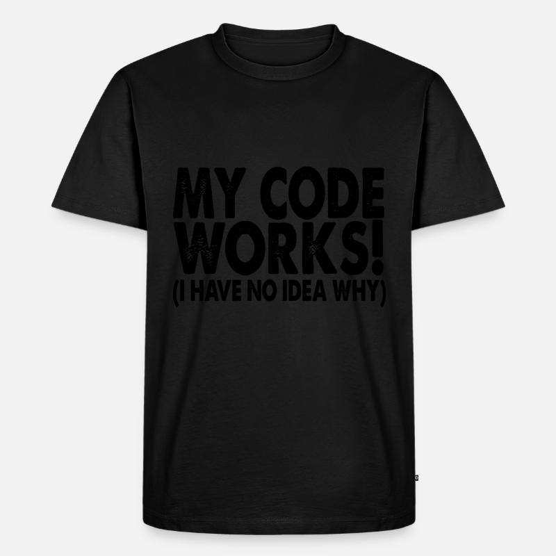 Coder - T-shirt Premium bio Homme - noir