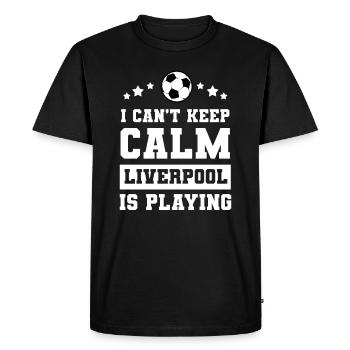 Football football Liverpool - T-shirt Premium bio Homme - noir - Devant - Nico (187cm)