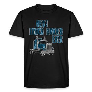 Meilleur chauffeur de camion de tous les temps - T-shirt Premium bio Homme - noir - Devant - Nico (187cm)
