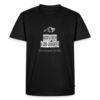 Godfather & Goddaughter Best Friends - Men's Premium Organic T-Shirt - black - Front - Nico (187cm)
