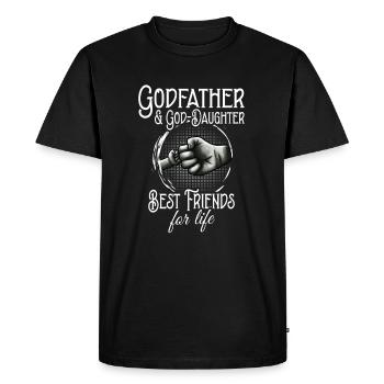 Godfather & Goddaughter Best Friends - Men's Premium Organic T-Shirt - black - Front - Nico (187cm)