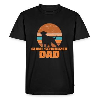 Schnauzer géant Papa Riesenschnauzer - T-shirt Premium bio Homme - noir - Devant - Nico (187cm)