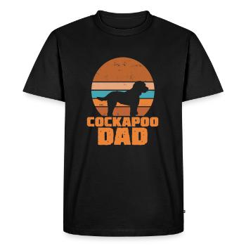 Cockapoo Dad - Men's Premium Organic T-Shirt - black - Front - Nico (187cm)