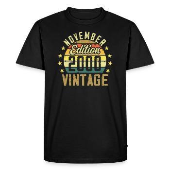 The legends were born in November 2000 - 2000 - Men's Premium Organic T-Shirt - black - Front - Nico (187cm)