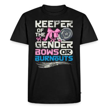 Keeper of the Gender Burnouts or Bows - T-shirt Premium bio Homme - noir - Devant - Nico (187cm)