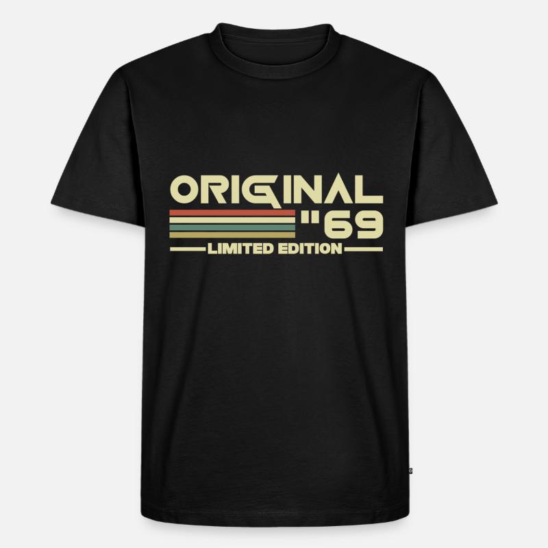 1969 - Männer Premium Bio T-Shirt - Schwarz