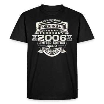 February 2006 17th birthday gift man - Men's Premium Organic T-Shirt - black - Front - Nico (187cm)