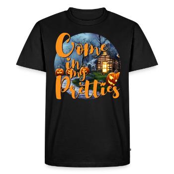 Maison hantée Halloween Viens dans mes jolies - T-shirt Premium bio Homme - noir - Devant - Nico (187cm)