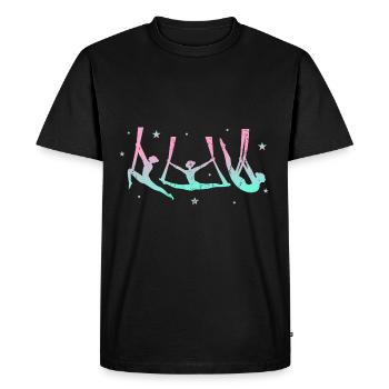 Dames acrobaties athlètes de cirque pente arithmétique - T-shirt Premium bio Homme - noir - Devant - Nico (187cm)