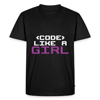 Programmer Coder Software Developer - Men's Premium Organic T-Shirt - black - Front - Nico (187cm)
