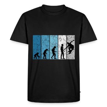 Skateboarder Skateboard Skater Skate Evolution - T-shirt Premium bio Homme - noir - Devant - Nico (187cm)