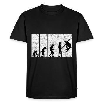 Skateboarder Skateboard Skater Evolution Skateing - Men's Premium Organic T-Shirt - black - Front - Nico (187cm)