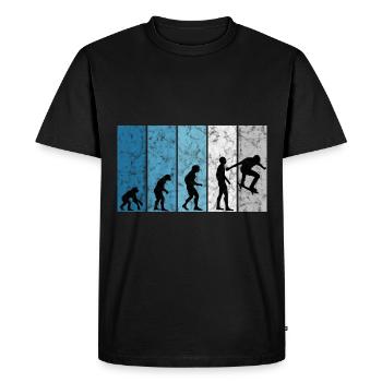 Skateboarder Skateboard Skater Evolution Skateing - Men's Premium Organic T-Shirt - black - Front - Nico (187cm)