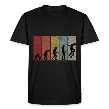 Evolution Skateboarder Skateboard Skater Skate - Men's Premium Organic T-Shirt - black - Front - Nico (187cm)