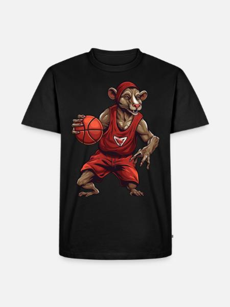 Rats Basketball Player - Men's Premium Organic T-Shirt - black