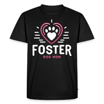 Foster Dog Mom Heartfelt Bond - Men's Premium Organic T-Shirt - black - Front - Nico (187cm)