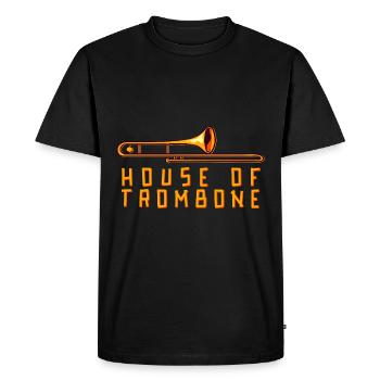 Trombone - T-shirt Premium bio Homme - noir - Devant - Nico (187cm)