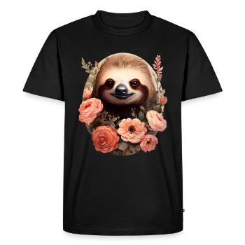 Paresse - T-shirt Premium bio Homme - noir - Devant - Nico (187cm)