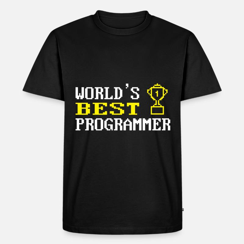 Programmierer Coder Software Entwickler - Männer Premium Bio T-Shirt - Schwarz