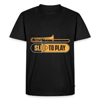 Trombone - T-shirt Premium bio Homme - noir - Devant - Nico (187cm)