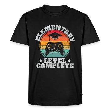 élémentaire Niveau complet Diplôme Jeu vidéo - T-shirt Premium bio Homme - noir - Devant - Nico (187cm)