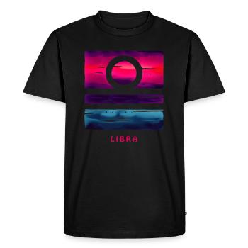 Zodiac Sign: Libra and Venus/Aphrodite Star sign - Men's Premium Organic T-Shirt - black - Front - Nico (187cm)