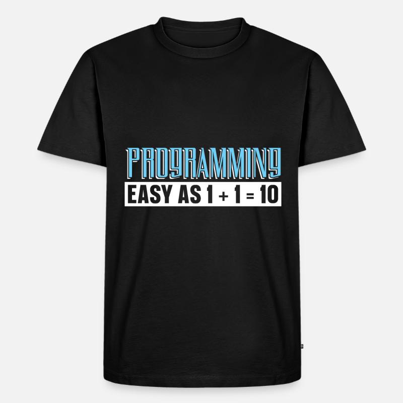 Programmierer Coder Software Entwickler - Männer Premium Bio T-Shirt - Schwarz