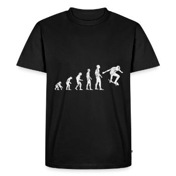 Skateboarder Skateboard Skater Evolution Skateing - Men's Premium Organic T-Shirt - black - Front - Nico (187cm)