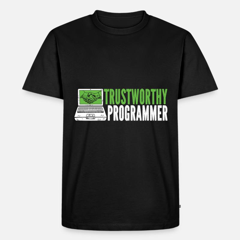 Programmer Coder Software Developer - Men's Premium Organic T-Shirt - black