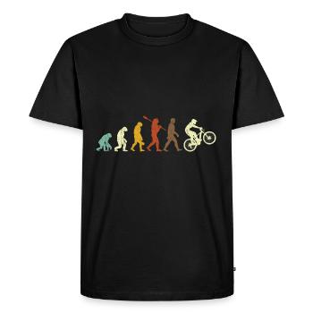 VTT Evolution Vintage Evolution Vélo - T-shirt Premium bio Homme - noir - Devant - Nico (187cm)