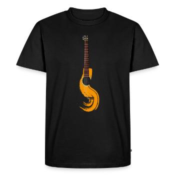 guitare - T-shirt Premium bio Homme - noir - Devant - Nico (187cm)