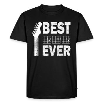 Guitares père papa guitare - T-shirt Premium bio Homme - noir - Devant - Nico (187cm)