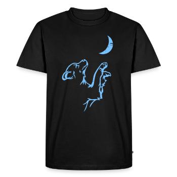 Chemise chien chien - T-shirt Premium bio Homme - noir - Devant - Nico (187cm)