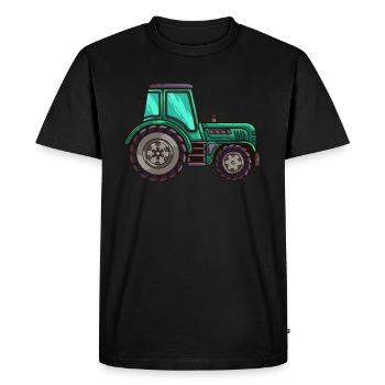 Tracteurs tracteurs - T-shirt Premium bio Homme - noir - Devant - Nico (187cm)