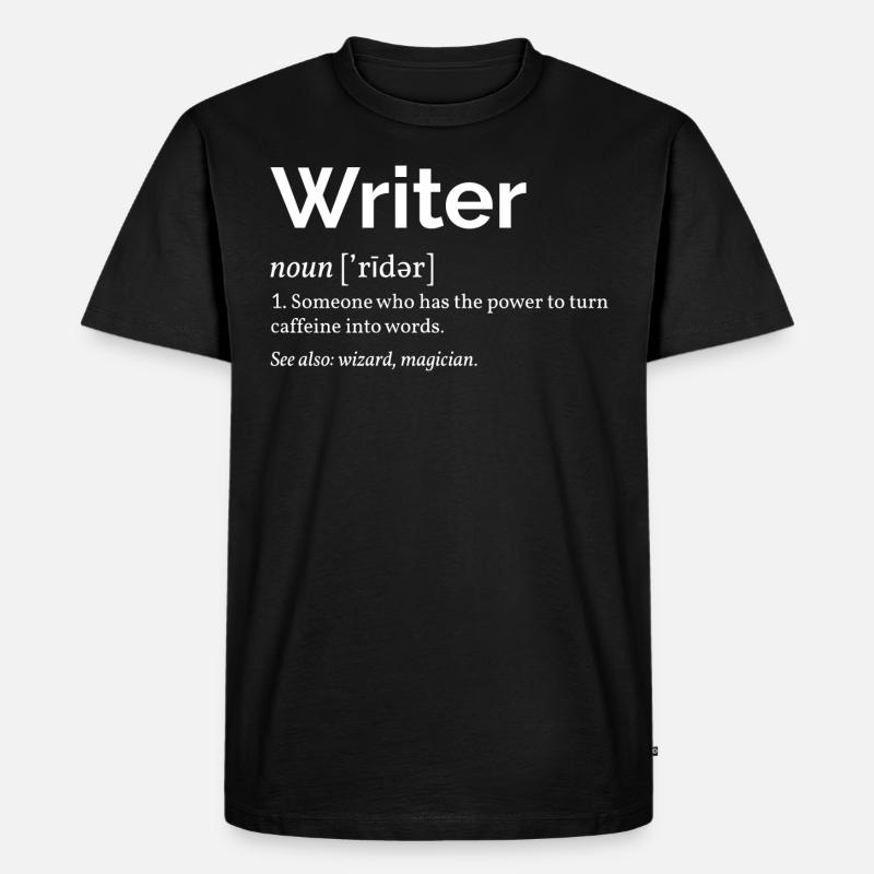 Autorendefinition I. - Männer Premium Bio T-Shirt - Schwarz