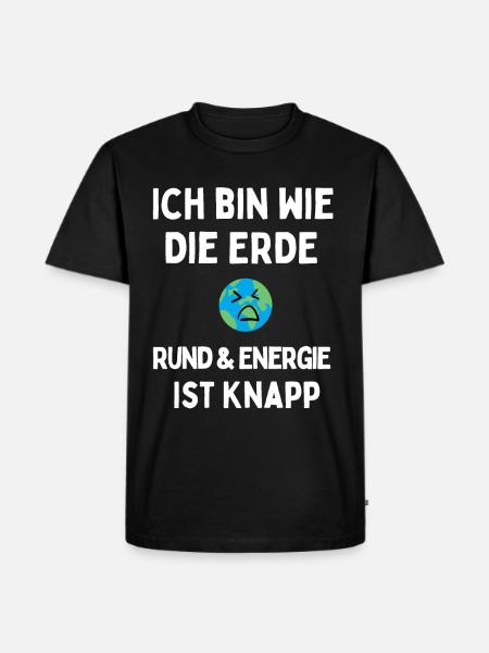 Energie ist knapp - Männer Premium Bio T-Shirt - Schwarz