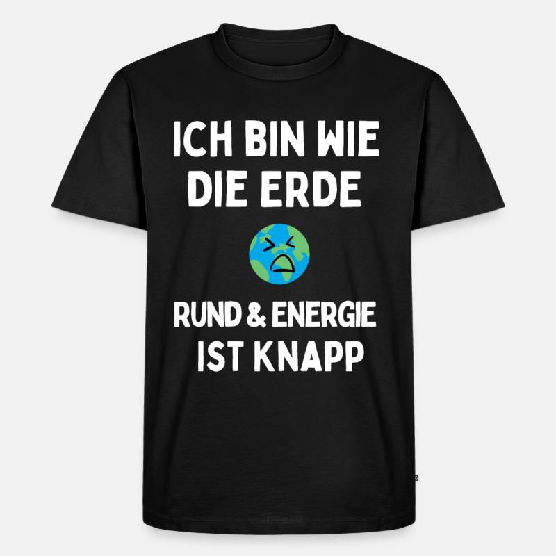 Energie ist knapp - Männer Premium Bio T-Shirt - Schwarz