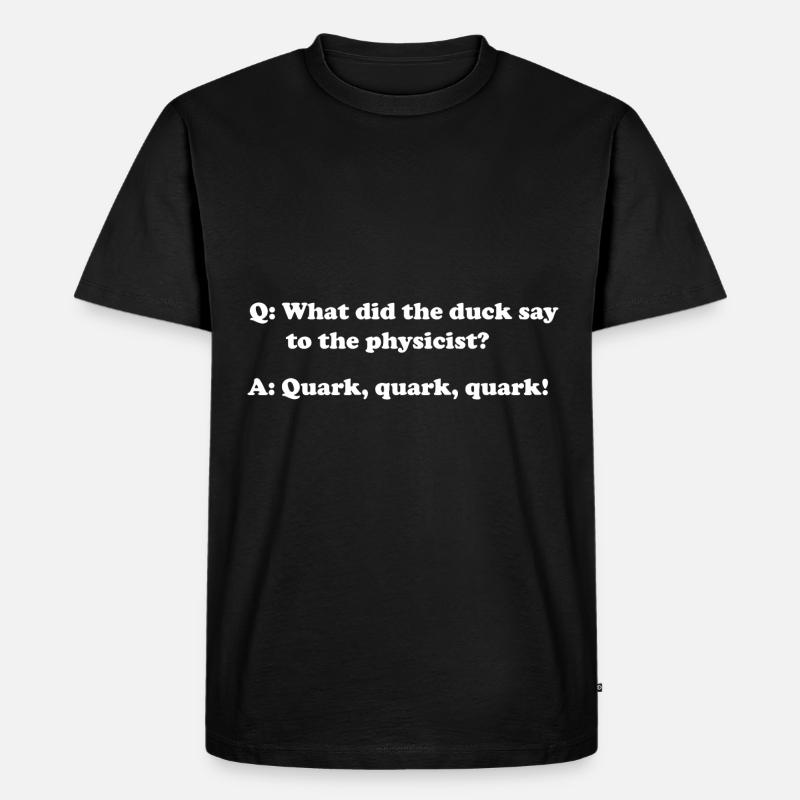 Physik Physiker - Männer Premium Bio T-Shirt - Schwarz